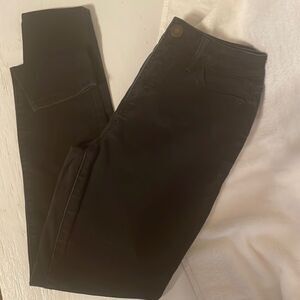 Size 7/28W SO High rise curvy Jeggings black 4-pocket vintage-1982